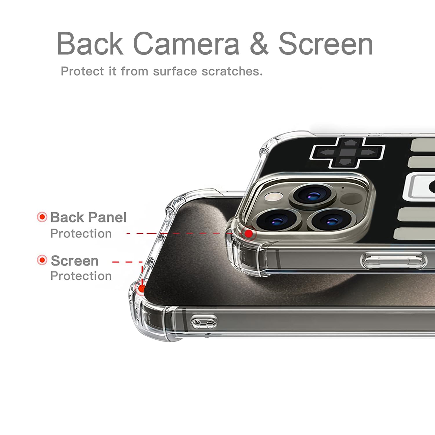 Amazon.co.jp: Gifun ゲームケース iPhone 15 Pro用 ハードPC+