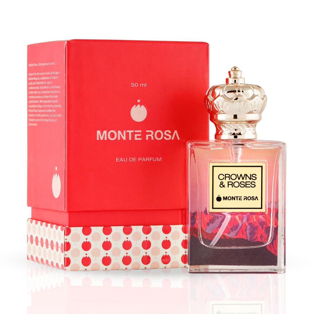 Monte Rosa Crowns & Roses Eau de parfum | Fresh, Floral, Woody | Long Lasting Unisex Perfume 50ml-image-27
