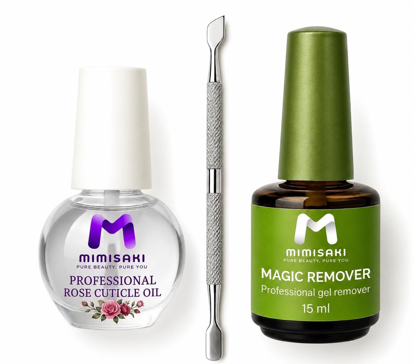 Cuticle Oil with Magic Remover 15ml + Dual Cuticle Pusher, Nourishing Nail & Cuticle Care Combo, Quick & Easy Gel Nail Polish Remover in 3-5 Minutes, Hydrates & Strengthens Nails – Professional Nail Kit (Rose)-image-16