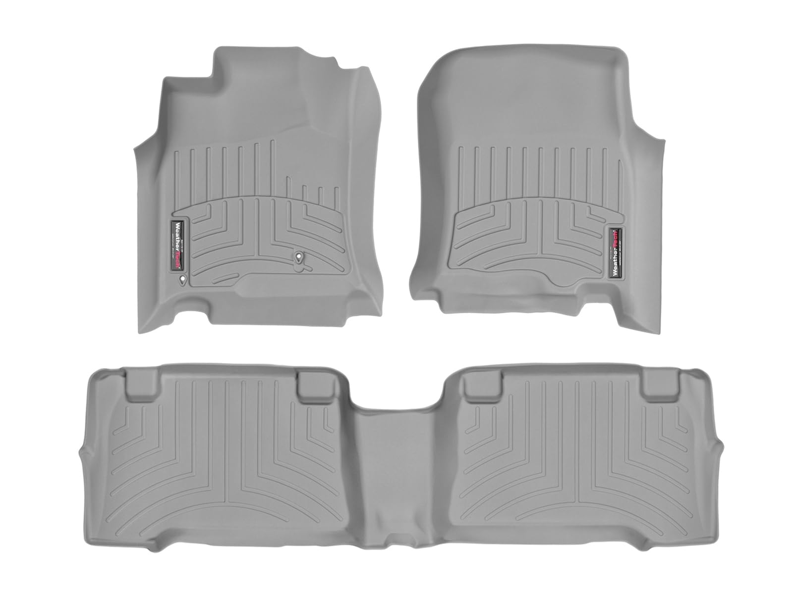 WeatherTech Custom Fit FloorLiners for Toyota 4Runner - 1st & 2nd Row (46011-1-2), Grey