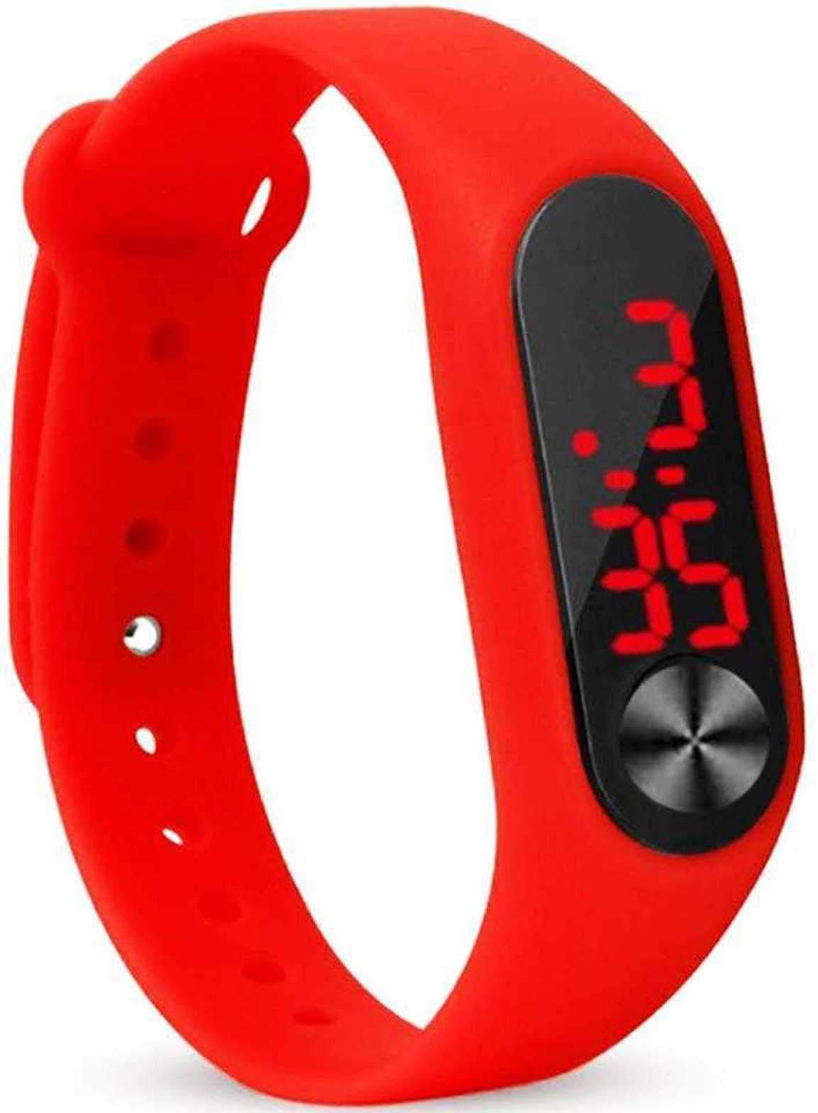 MVS LED Digital Sports Watch for Boys/Girls-Multi Colour (Red) | Digital Sports Bracelet Band Watch (B0BY2RP757) Amazon Price History, Amazon Price Tracker