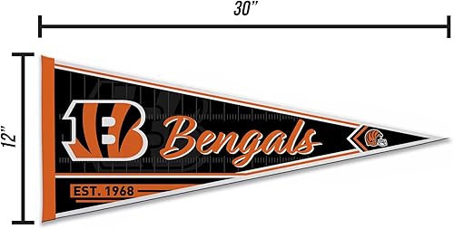Vista 91 de Rico Industries NFL Football Classic - Banderín de fieltro de 12 x 30 pulgadas para decoración de pared, ideal para el hogar, dormitorio, decoración