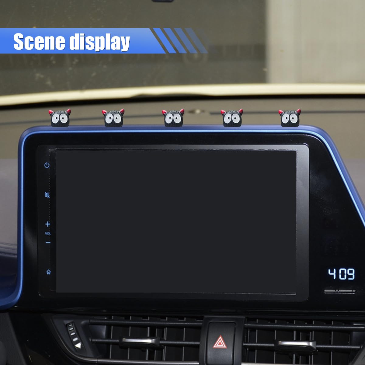 5PCS Cute Devil Car Dashboard Ornament Funny Auto Rear View Mirror Accessories Vehicle Interior Decorations Ornament Accessories for — view 4