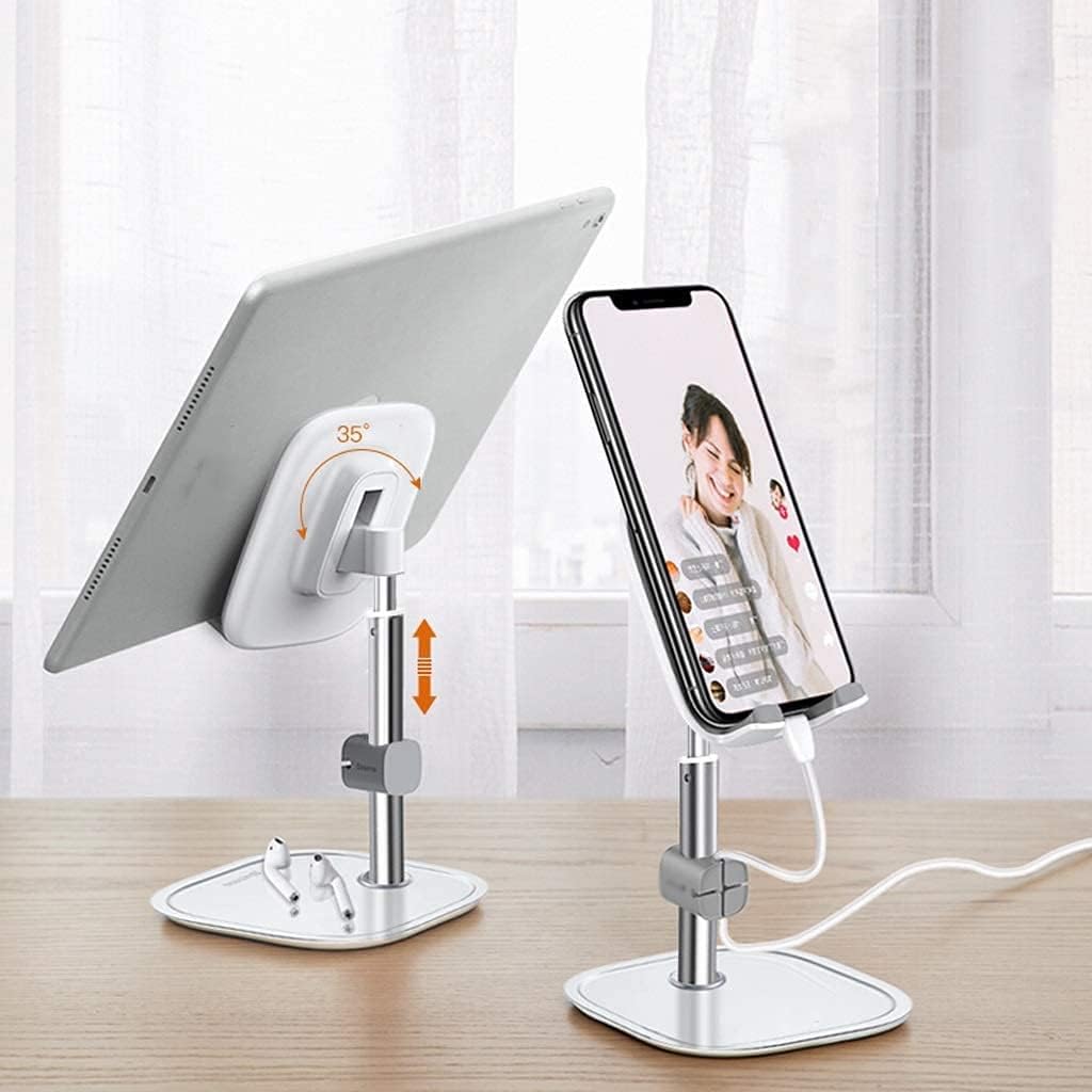 Cell Phone Stand,Angle Height Adjustable for Desk,Thick Case Holder for, Compatible with All Mobile Phones