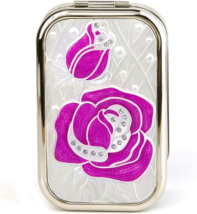 Folding Portable Makeup Dressing Rose Princess Small Square Girlfriend Gift