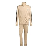 adidas Uomo SPORTSWEAR BASIC 3 STRIPES TRICOT TRACKSUIT, warm sandstone