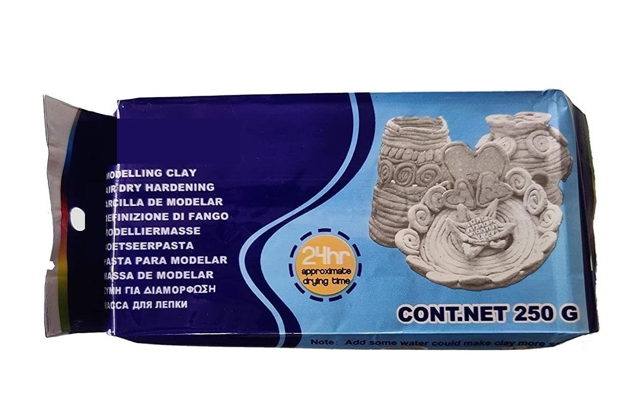 Dozen Modelling Clay Air Hardening 250 Grams (White)