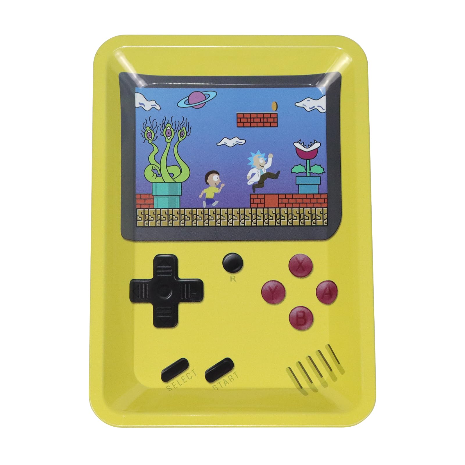 Rolling Trays Premium Metal Tray with Design - Perfect Size for Home Or Travel Accessories, Game