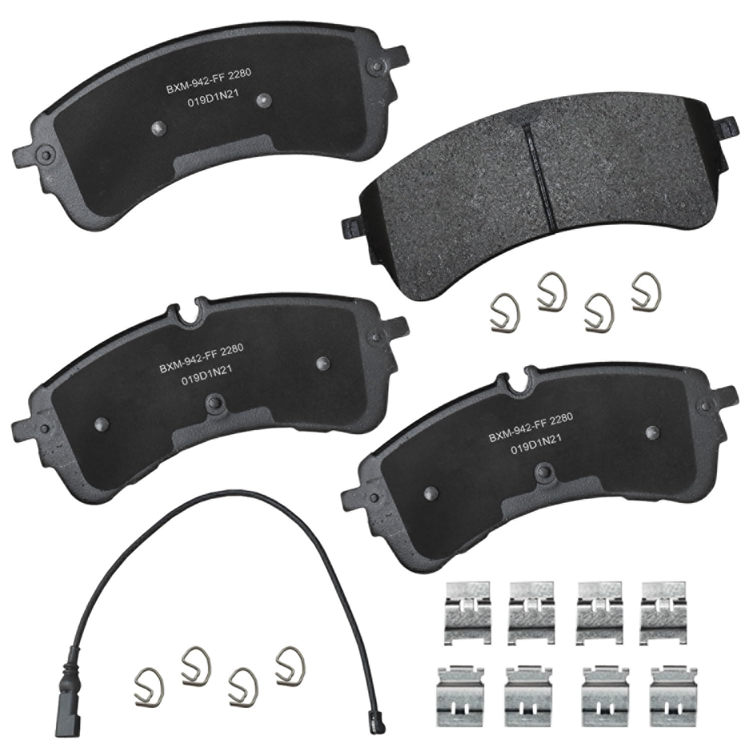 Bendix Premium SBM2280 Semi-Metallic Rear Brake Pads for Ford E-Transit 2023-2022, Transit 2020, Transit-150 2023-2020, Transit-250 2023-2020, Transit-350 2023-2020, Transit-350 HD 2023-2021