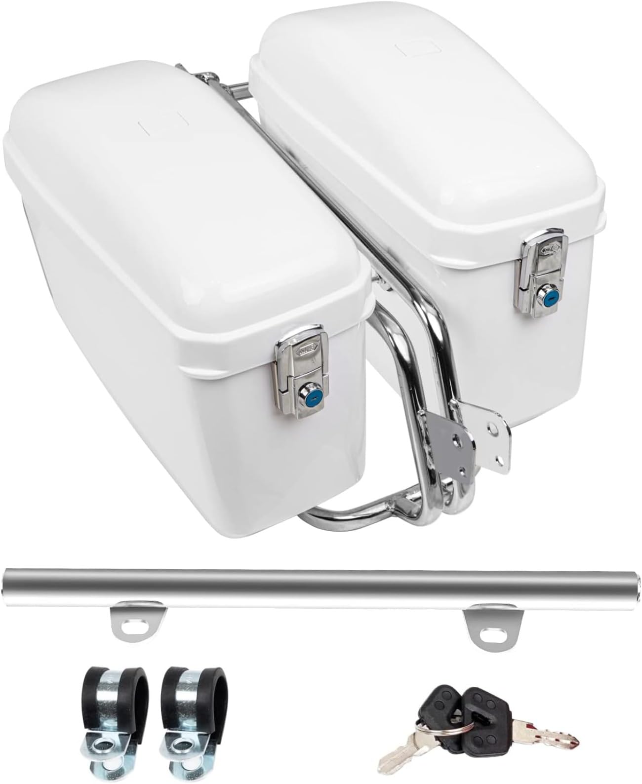 Amazon | TRQQO バイク サイドボックス バイク用 大容量 サイドケース