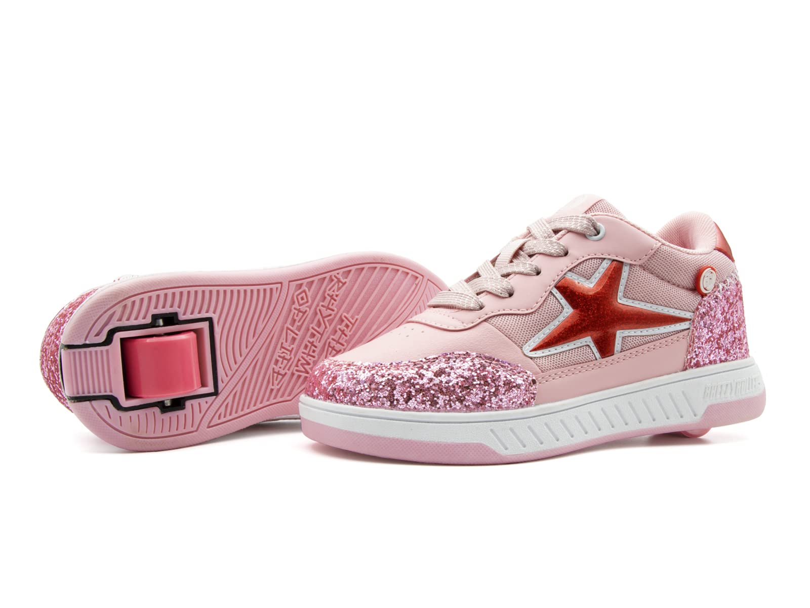 BREEZY ROLLERS Zapatos con Ruedas para Niños | Zapatillas-Patines Infantiles | De Zapatos Callejeros a Patines en Segundos | Sistema de Clic Patentado | Zapatillas con Ruedas para Niñas y Niños