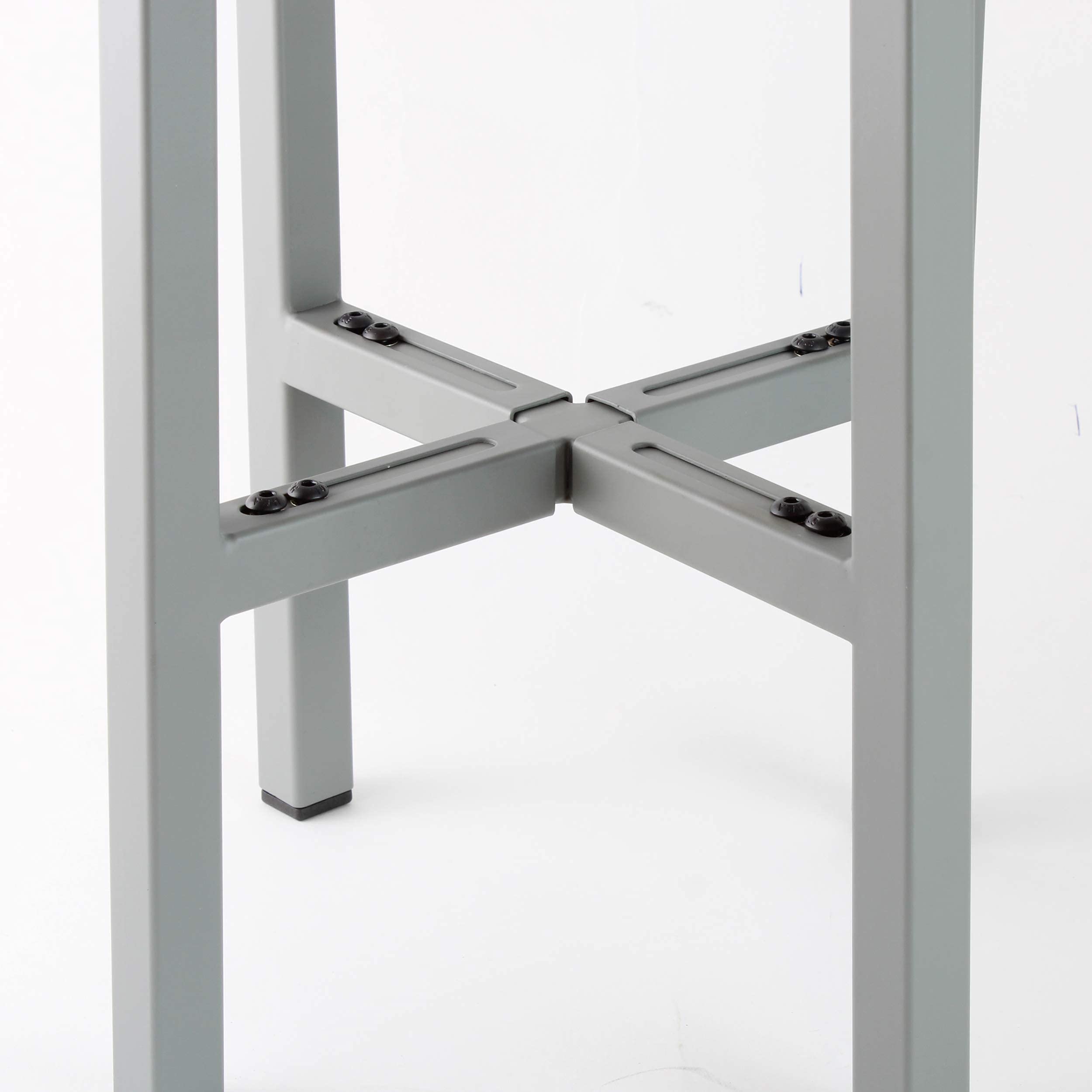 Natural Goods Berlin 1x support pour plantes X-FORM, support de fleurs, panier suspendu, escalier de fleurs réglable pour les pots de 20 à 35,5 cm de diamètre, intérieur extérieur (Gris)