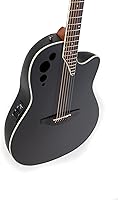 Vista 4 de Applause Elite AE44-5S - Guitarra electroacústica de profundidad media de cuerpo recortado, negro satinado