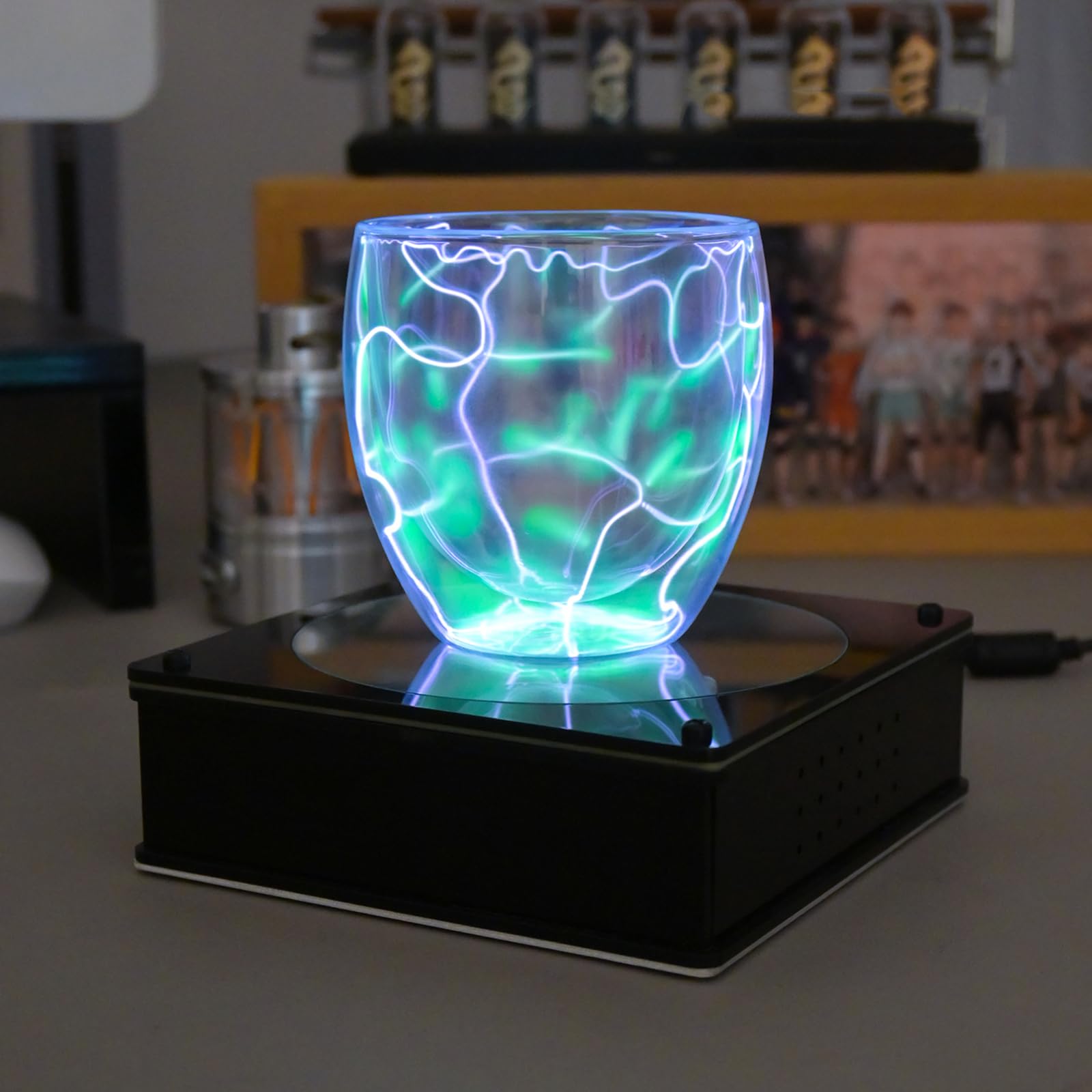 RKXKJ Tesla Coil Light Cup, Plasma Cup, for Party Decor, Outdoor Signal & Science Gifts