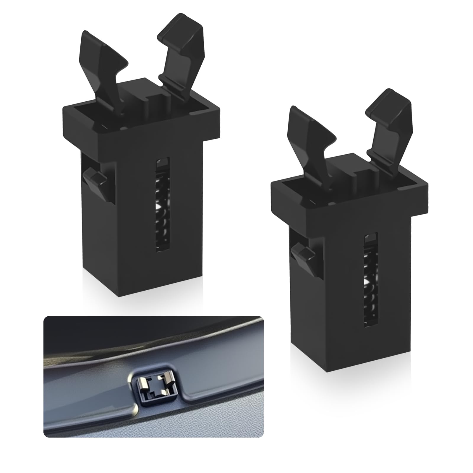 2PCS Car Sunglass Holder Catch Latch Self-Locking Cars Overhead Console Roof Clips for Replacement of Broken Parts Durable