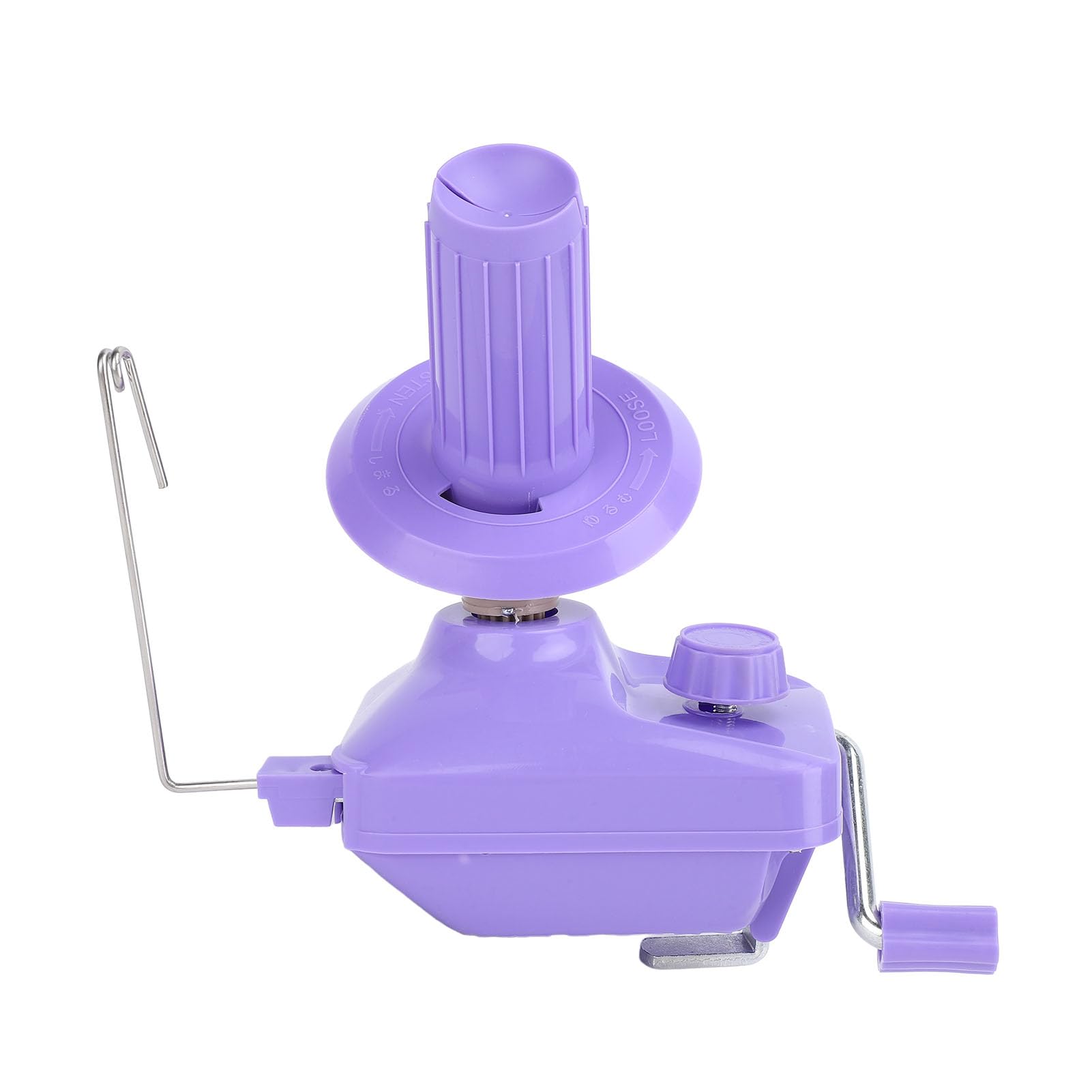 Macchina avvolgitrice manuale per gomitoli di filato Strumento portatile silenzioso per cucito con di ingranaggi stabile per lavorare a maglia all'uncinetto Lavorazione in (Viola)
