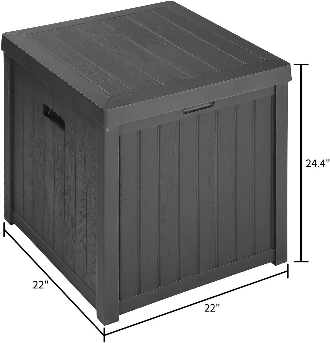 Outdoor Patio Medium Deck Storage Box Plastic Bench Box 51 Gallon Lightweight Storage Container and Organizer for Furniture Cushions,Garden Tools and Pool Toys : Patio, Lawn & Garden