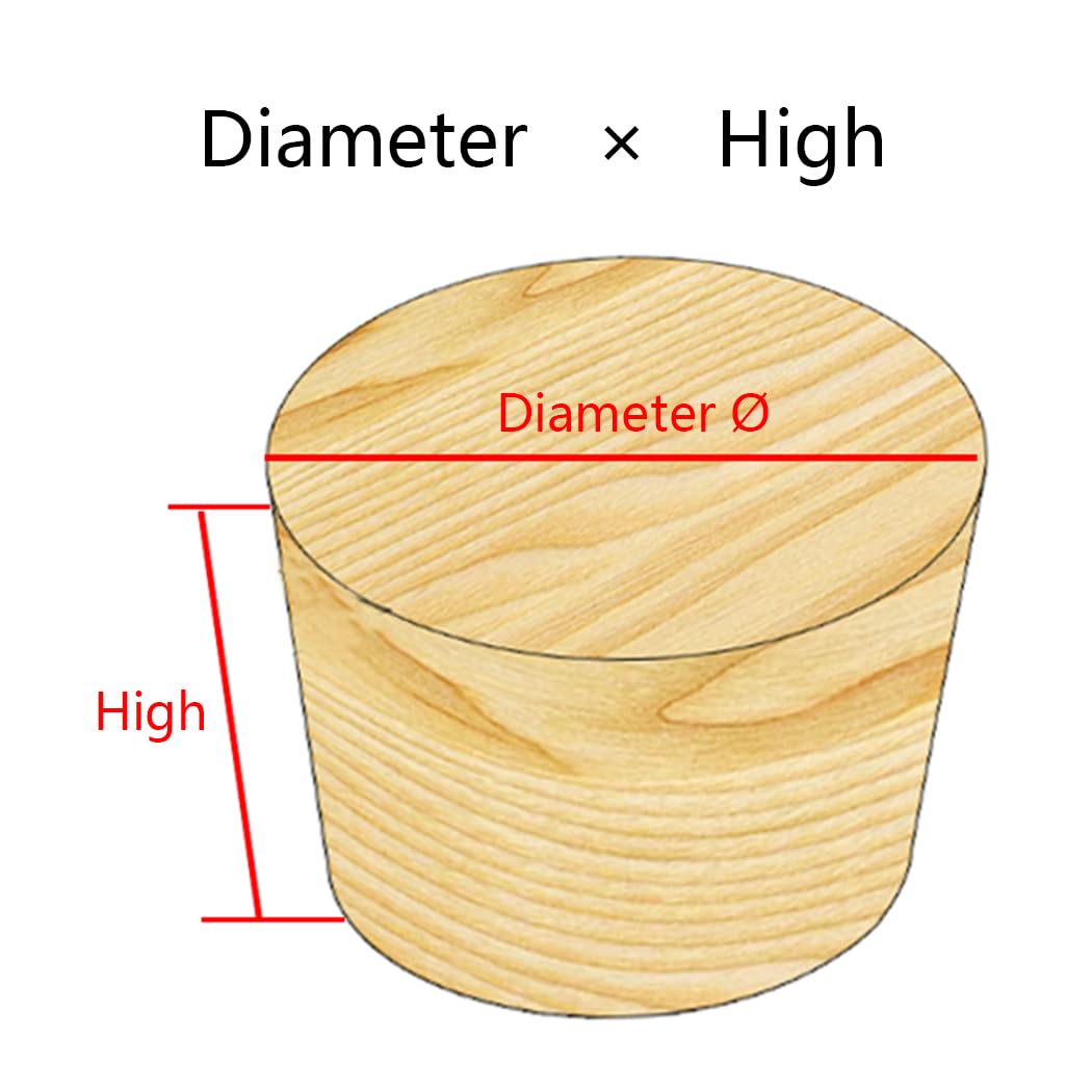 4 Elevadores de Sofá Madera Maciza, Muebles Resistentes, Patas Soporte for Cama, for Mesa, Silla(10 x 15cm)