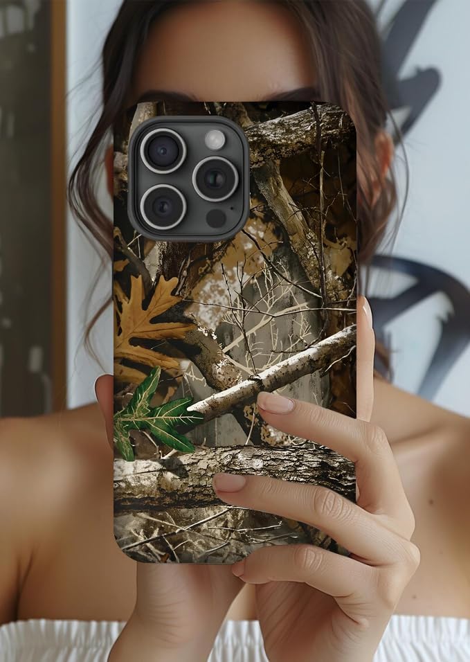 Generic Case Compatible with iPhone 16 Pro,Camo Camouflage Phone Case for Men Girls Boy Kids Women,Dual-Layer Hard Shell Silicone Cover Shockproof Protective Case for iPhone 16 Pro - Image 5