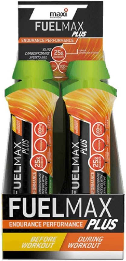 MaxiNutrition Fuel Max Plus Formerly Maxifuel Sports Gel with Caffeine 70 g - Citrus Burst by MaxiNutrition