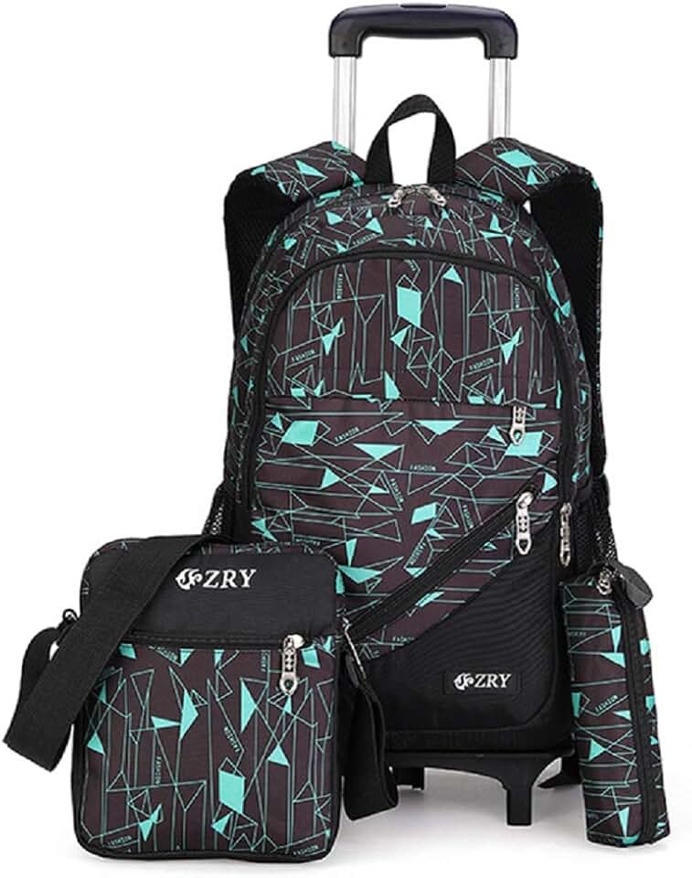 boys rolling backpack for school