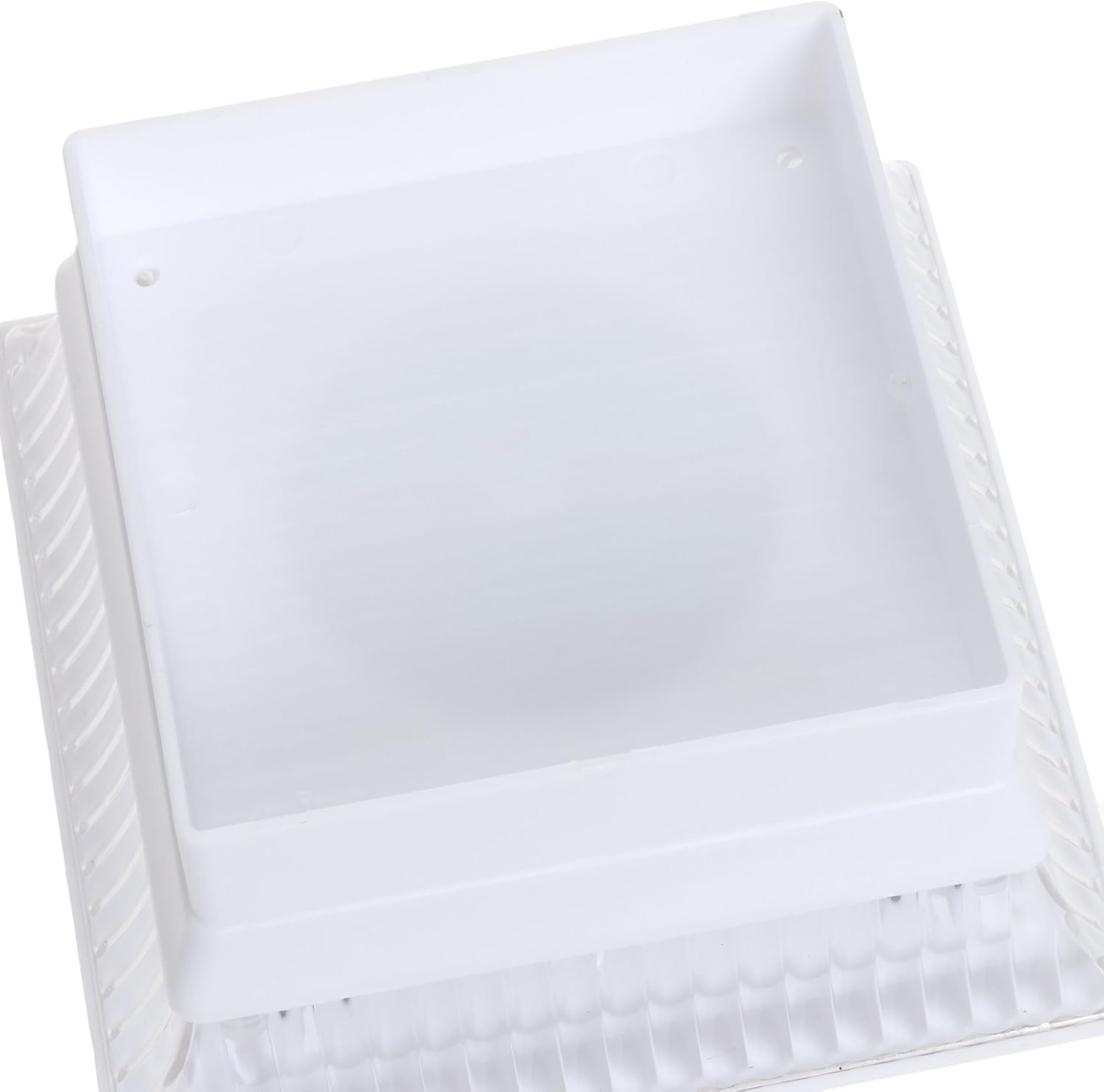 Reusable Revolution Solar Powered LED Post Cap Light for 4 x 4 PVC Posts (White, 2 Pack)