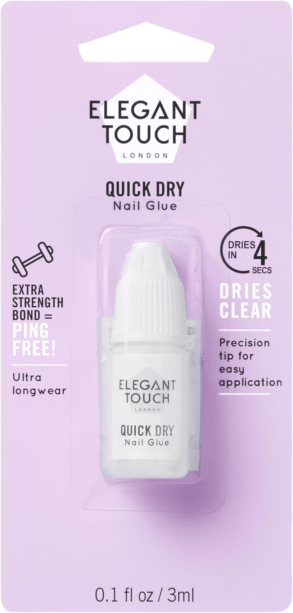 Elegant Touch Quick Dry Nail Glue 3ml