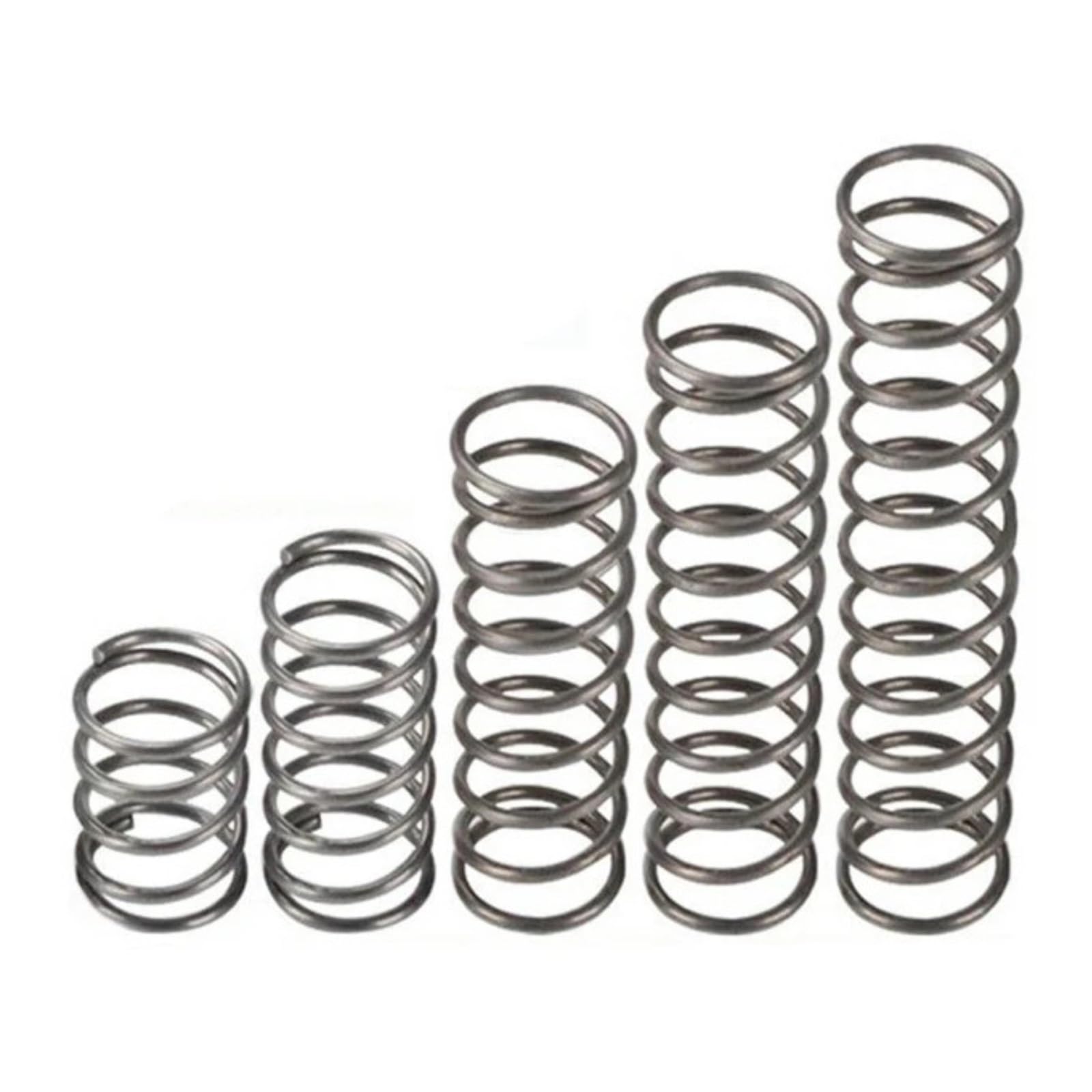 5 pezzi di molle di compressione, molle cilindriche elicoidali, molle di compressione ammortizzanti(45mm,20mm-2mm)