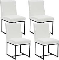 Vista 17 de Juego de 2 sillas de comedor modernas, sillas de comedor tapizadas de lino con patas de metal cromado para comedor, tocador, cocina, sala de estar