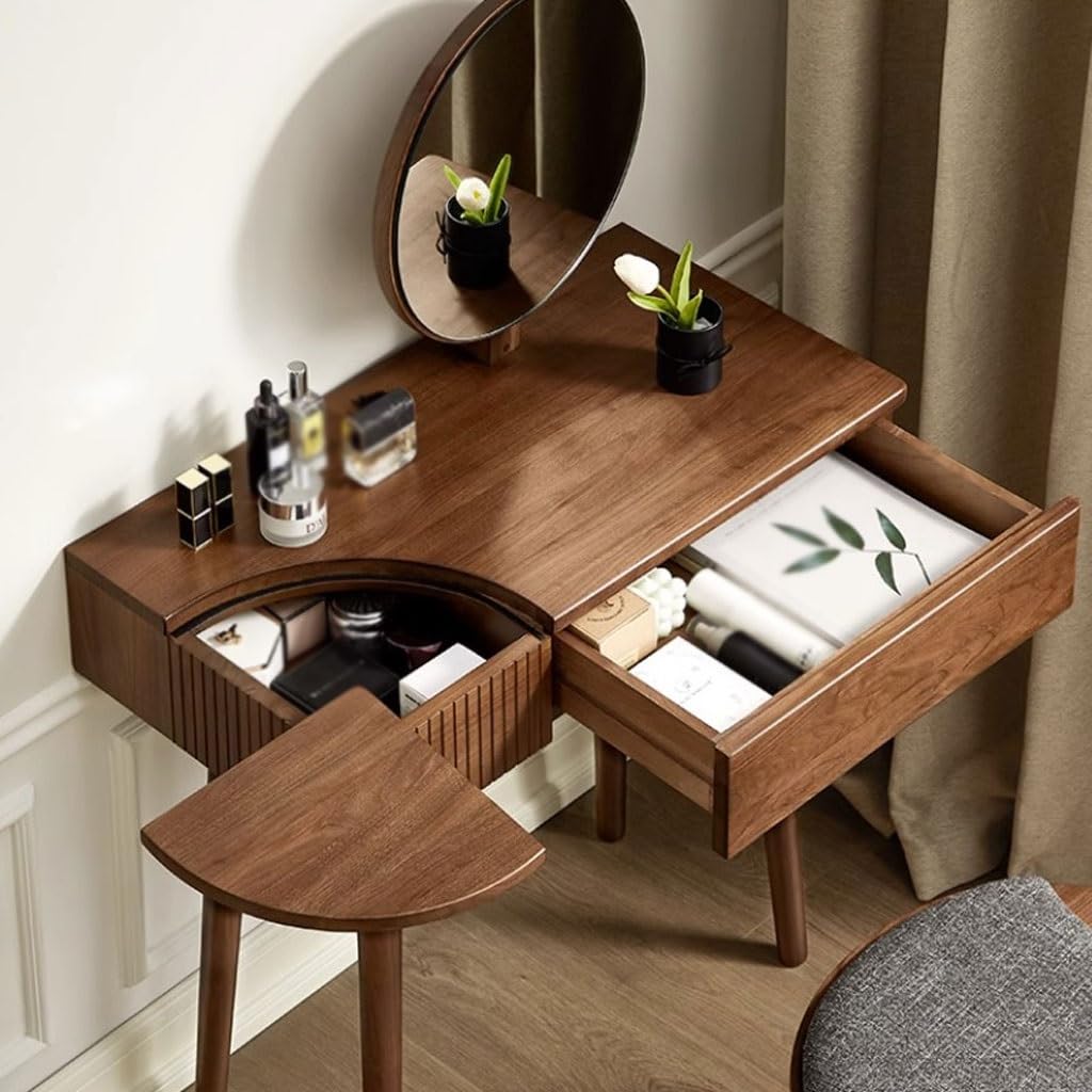 dressing table curved design Curved Shape Mirror