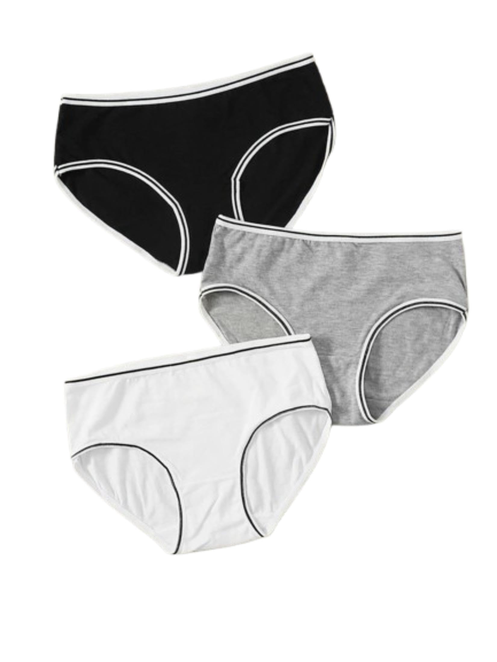 Women's Ribbed Sporty High Waist Panties Pack of 3 |Soft Cotton Stretch Hipster Briefs |Breathable Moisture-Wicking Everyday Activewear Underwear |Multicolour--image-12