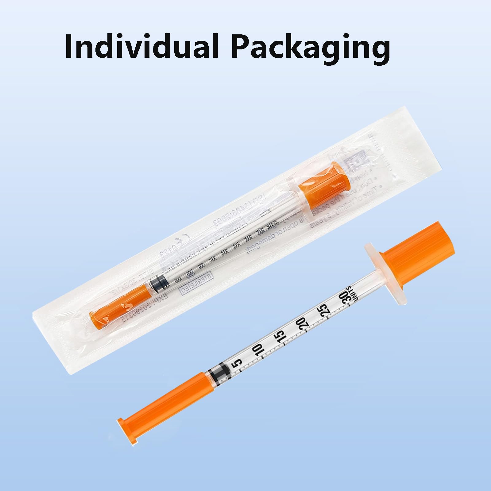 Lab Syringes - 100 Pack 0.3cc -5