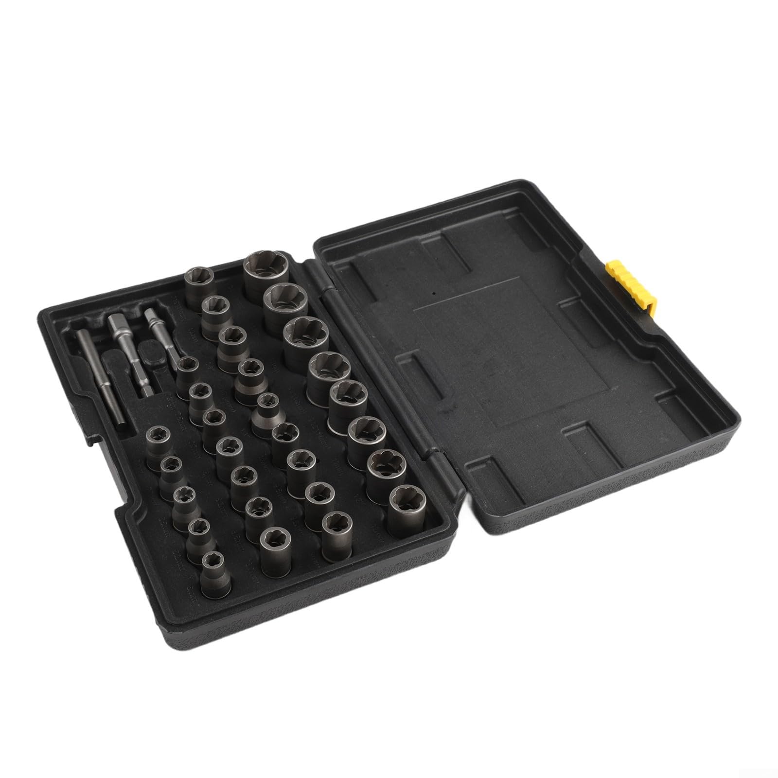 Juego de extractores de tuercas Bolt Plus de 32 piezas con 0. y pernos dañados más tuercas en Home Plus Work 25 y 3 sobre 8 adaptadores para quitar óxido