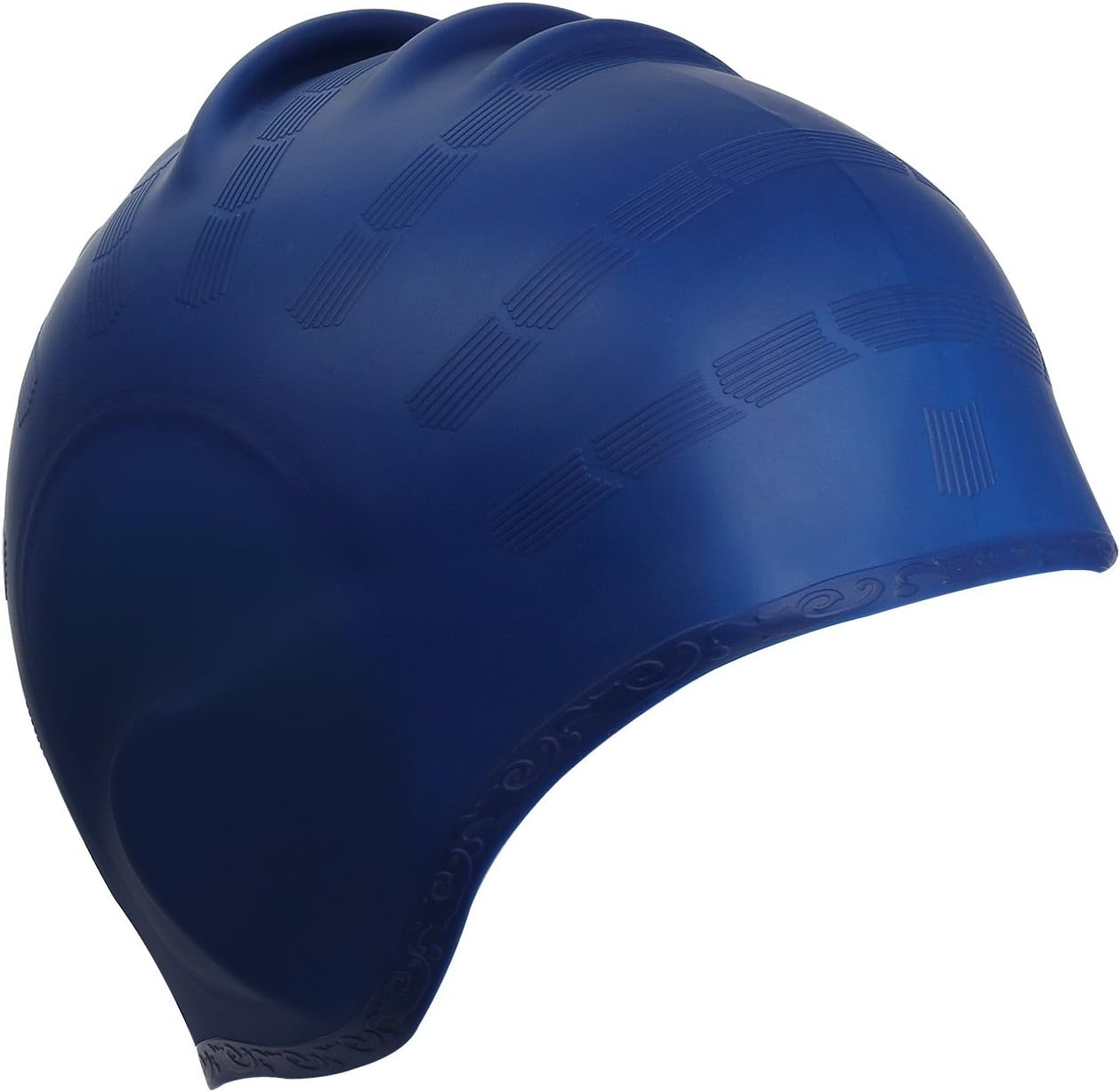 Kinsports Swim Cap Silicone Organic-Anti-Allergy -Aigh Elasticity Swim Cap -Durable,Does Not Pull Hair,Suitable for Long Short Hair Lady,Men and Children.