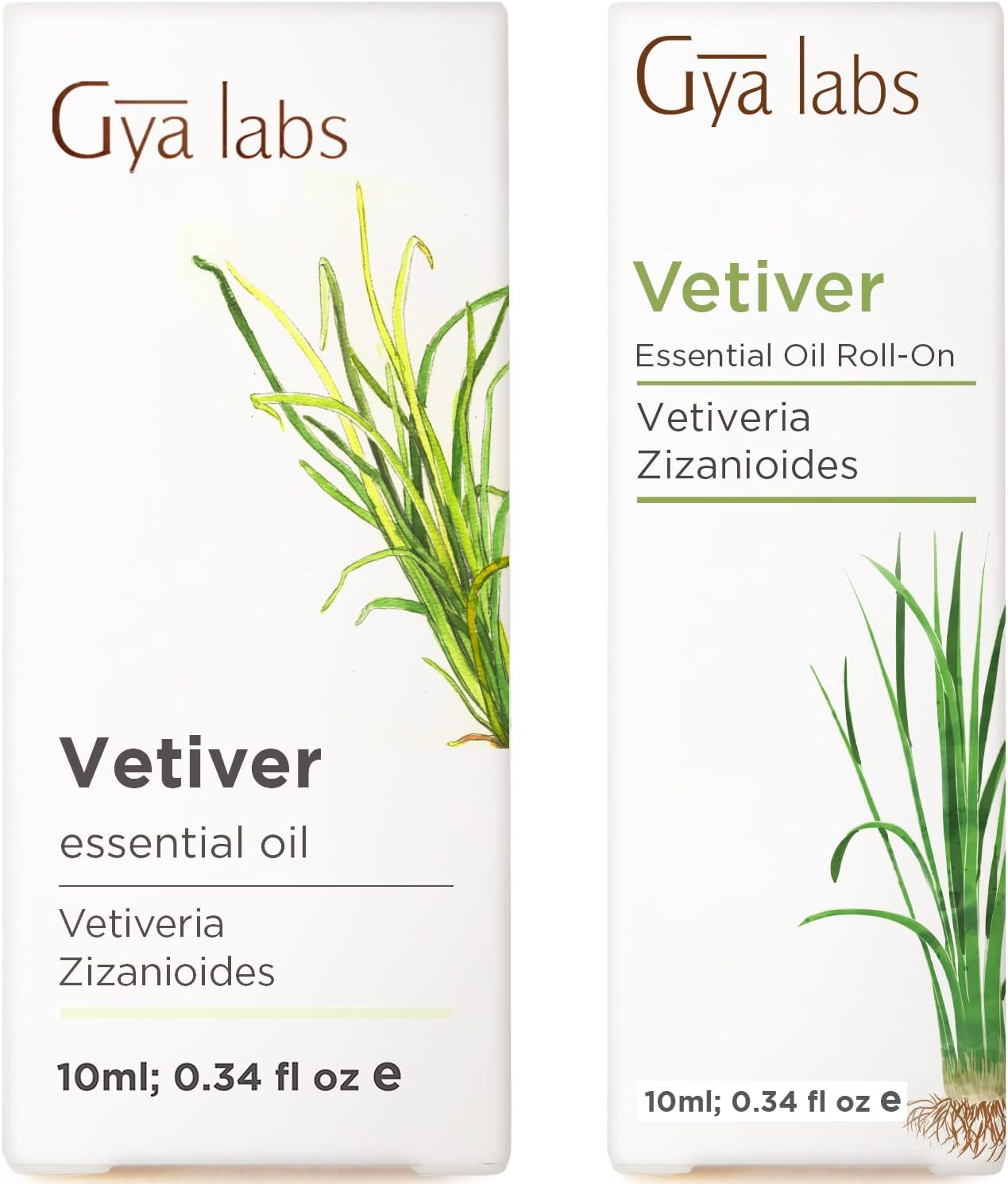 Vetiver Essential Oil for Skin & Vetiver Roll On Set 100