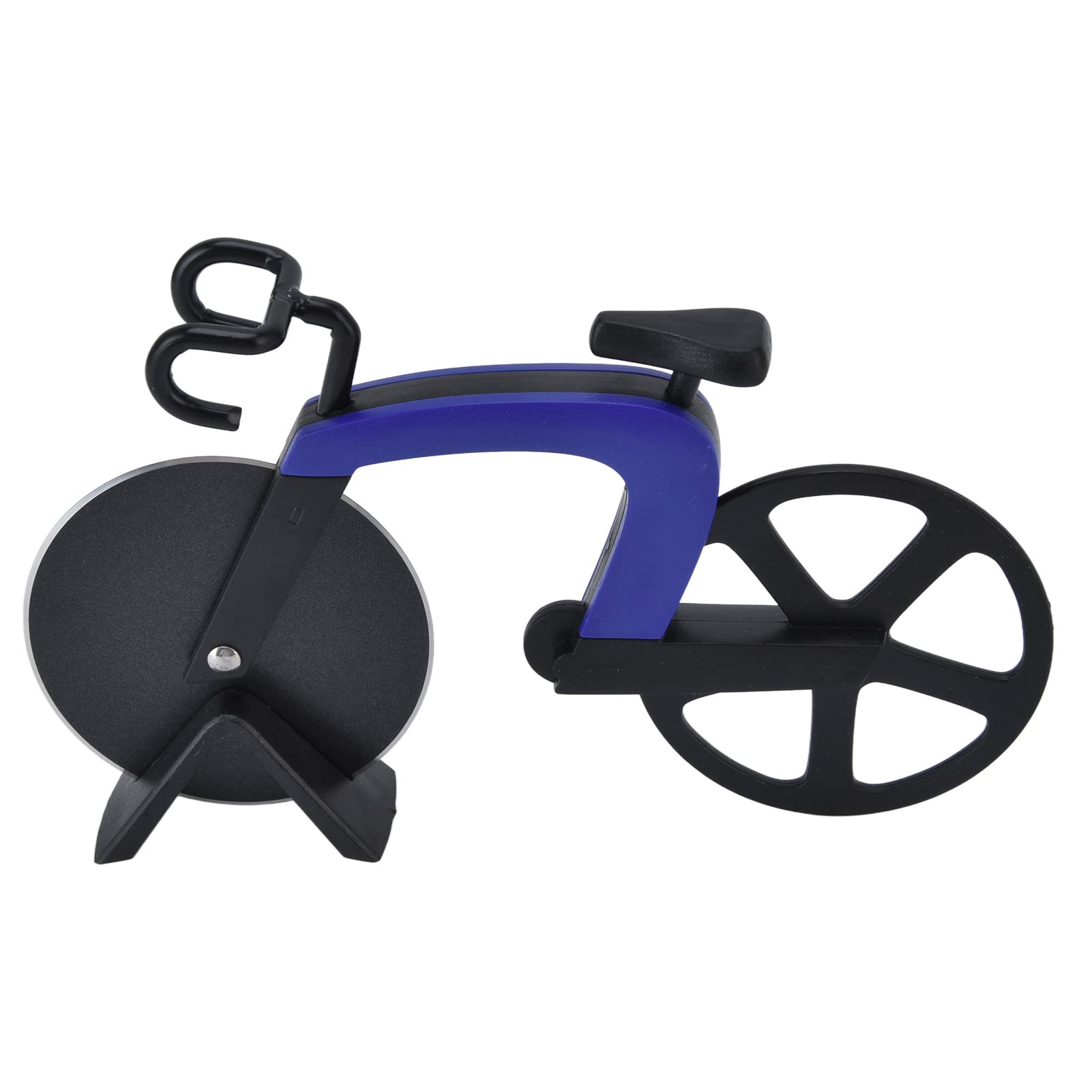 Pizza Cutter, Pizza Cutter Wheel with Precision Grooming Tool Stainless Steel for Household, Kitchen, Restaurant, Dessert Shop (Blue)