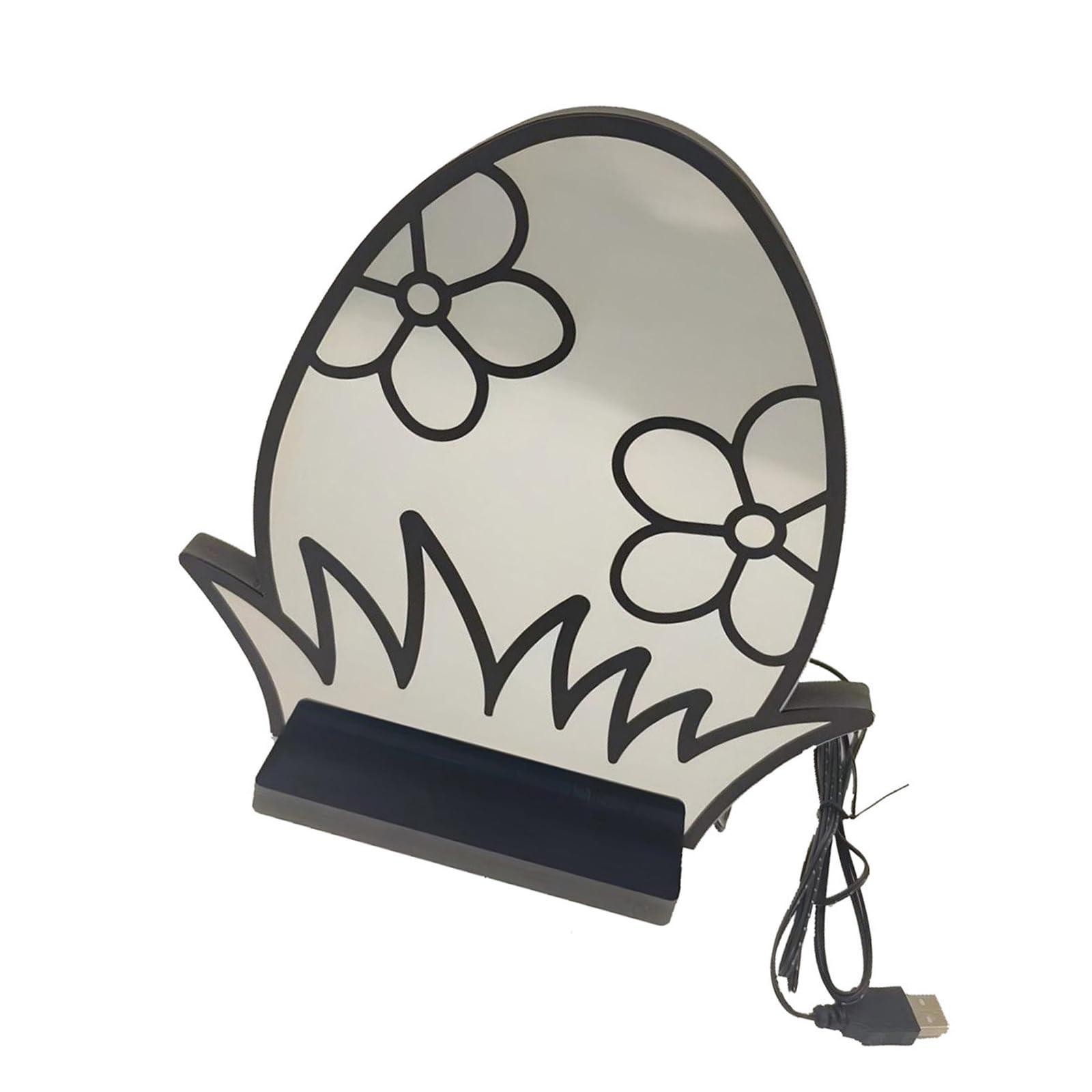 Msioytog Eggs LED Decorative Lamp Tunnel Light Festival Atmospheres Light Desktop Lamp Party Home Decoration Enduring Infinitely Mirroring LED Signs