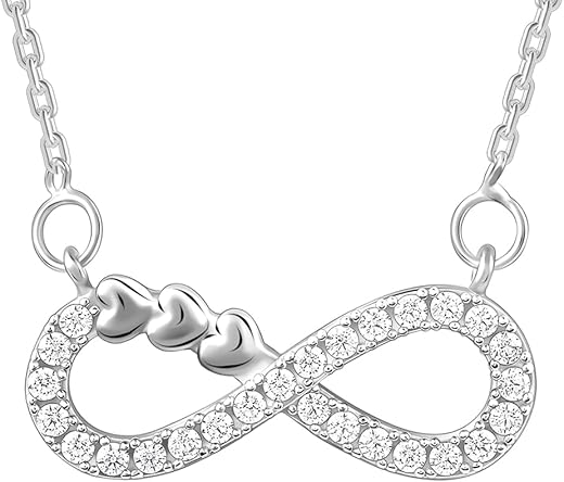 GIVA 925 Silver Infinity Heart Necklace with Link Chain |Gifts for Girlfriend, Gifts for Women & Girls| With Certificate of Authenticity and 925…