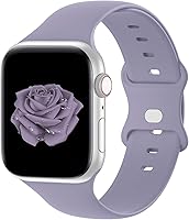 Vista 40 de Bandiction Compatible with Apple Watch Series 3 38mm Series 5 40mm iWatch Bands 38mm 40mm 41mm, Soft Silicone Sport Replacement Strap Compatible for