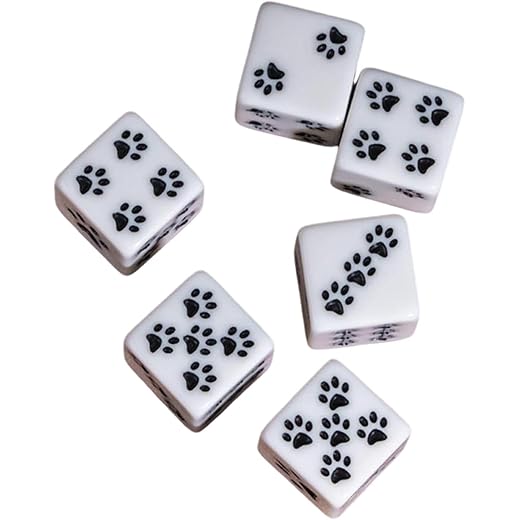 THE STYLE SUTRA 6Pcs Six Sided Dices Playing Dice for Party Favors Role Playing Game Wedding