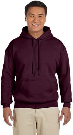Gildan Heavy Blend Hooded Sweatshirt - 7.75 Oz, 50/50 Cotton/Polyester, Pullover With Pocket (Style 18500, Small, Red)