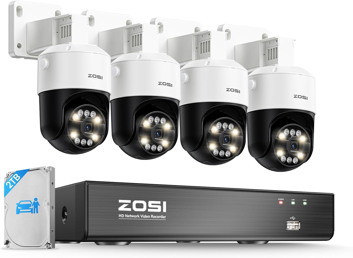 ZOSI 4K 8CH PoE Security Camera...