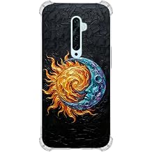 Oppo Reno 2z ile uyumlu K e Korumal  K l f Metamorfoz Kozmik Dans Tasar ml  Uv Bask l