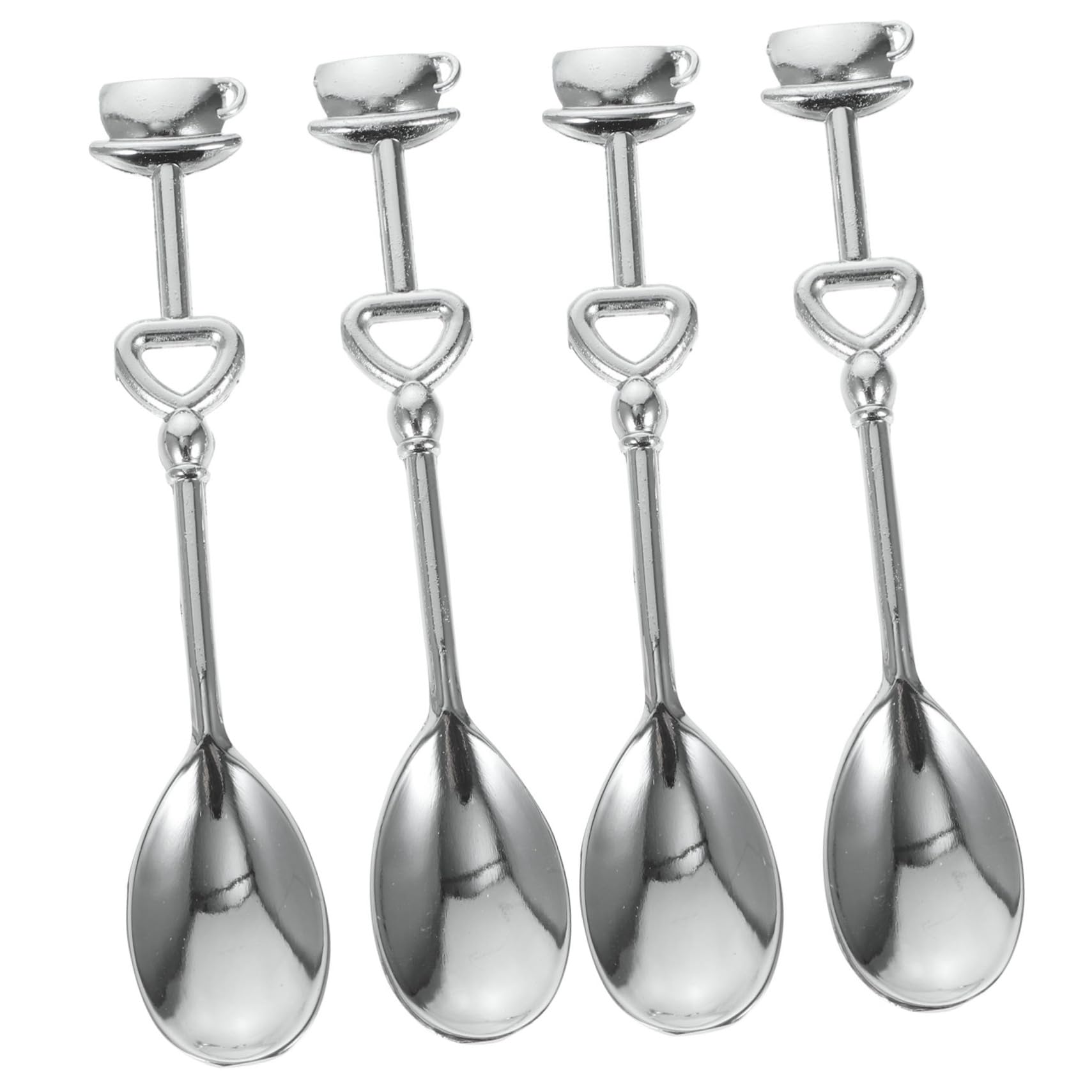LIFKOME 40 Pcs Coffee Spoon Cutlery Latte Spoon Teaspoon Measuring Spoons Spoons Dessert Spoons Cups Tamper Serving Spoons Coffee Tumbler Vintage Tea Spoons Gold Coffee Spoons Metal