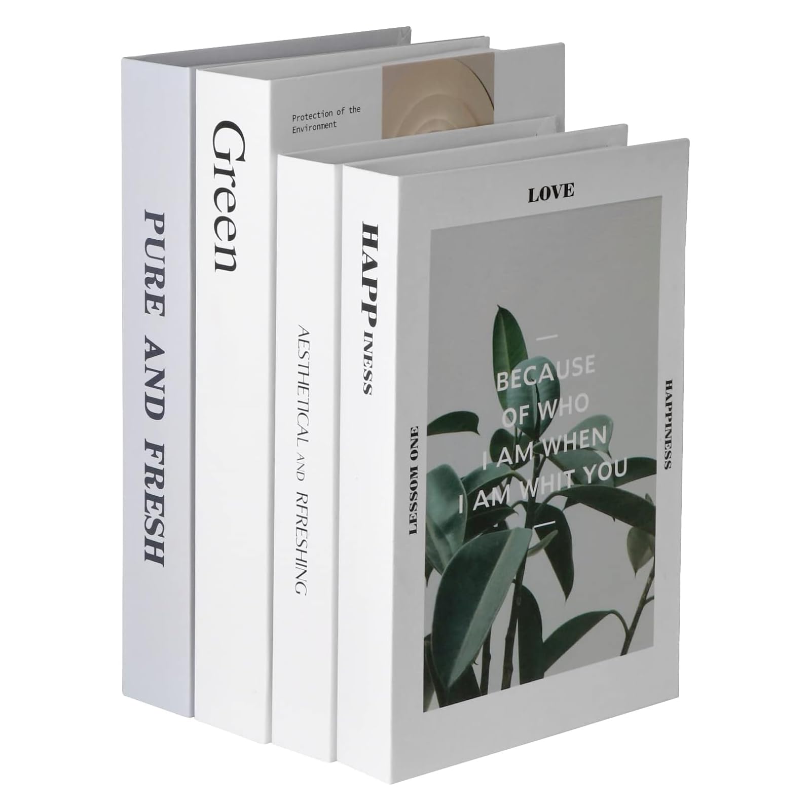 Buy THE WHITE SHOP 4 Pieces Faux Books for Fashion Decorative Books Set