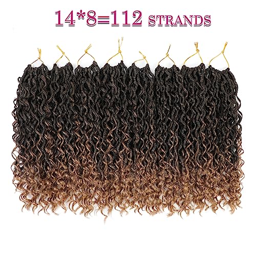 Image of SamBraid Goddess Locs Crochet Hair 14 Inch, 8 Packs New Goddess Faux Locs