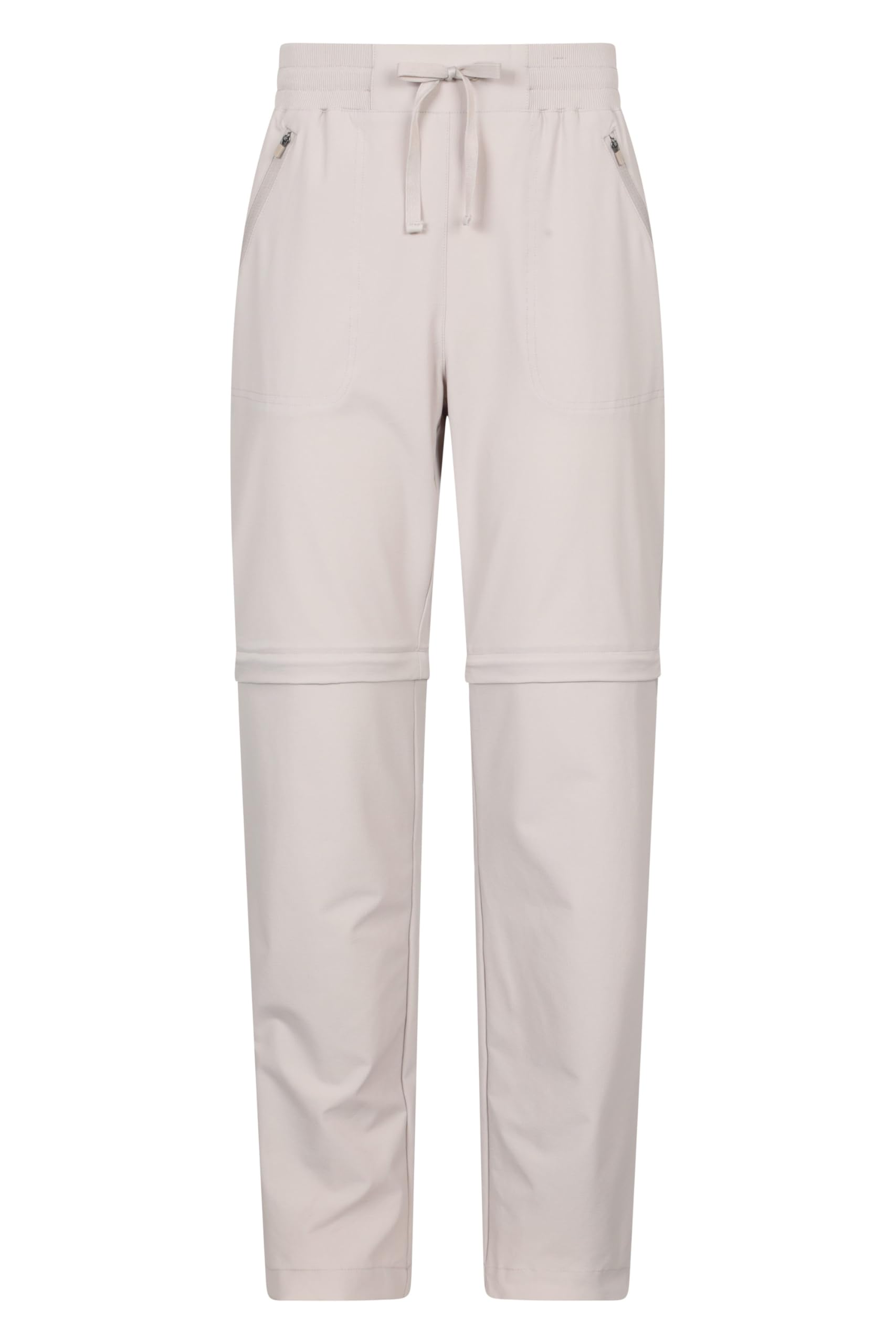 Mountain Warehouse Women's Beige 'Explorer' Short Length Lightweight Convertible Zip-Off Trousers In | Size: 14