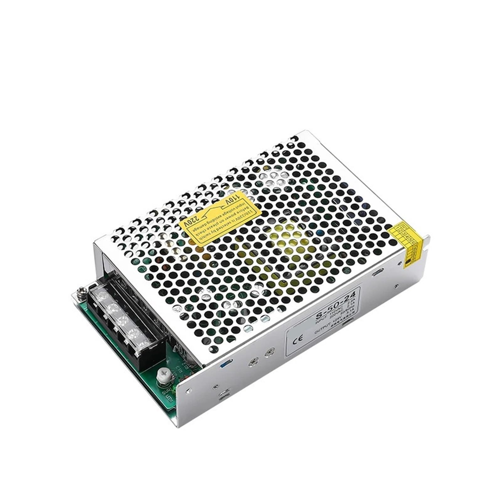 RWRAPS Schaltnetzteil MS50 S50-Serie Schaltnetzteil 50 W 5 V 12 V 24 V Mini-Größe AC-DC Einzelausgang MS-50-12 MS-50-24 S-50-5 S-50-12(24V 2.1A,S 50W)