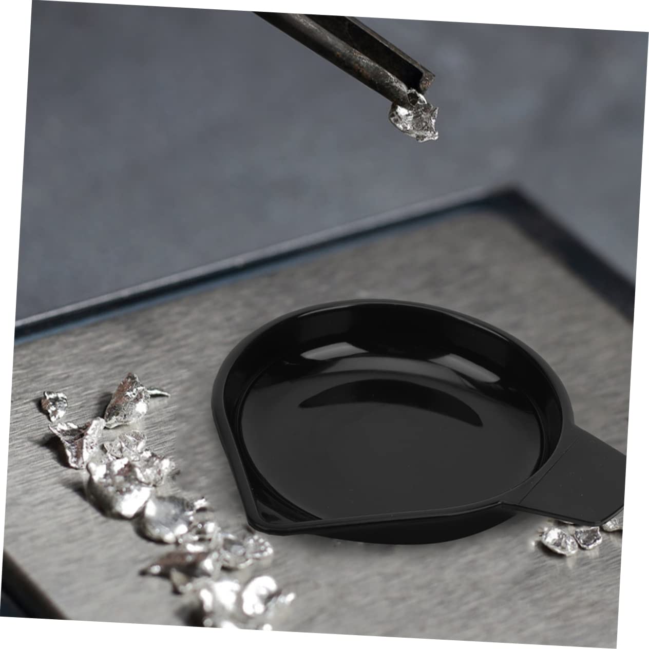 HOODANCOS 5sets Narrow Spout Scale Pan Digital Gram Scale Bowl Powder Weighing Pan Dish for Space Saving 10pcs*5