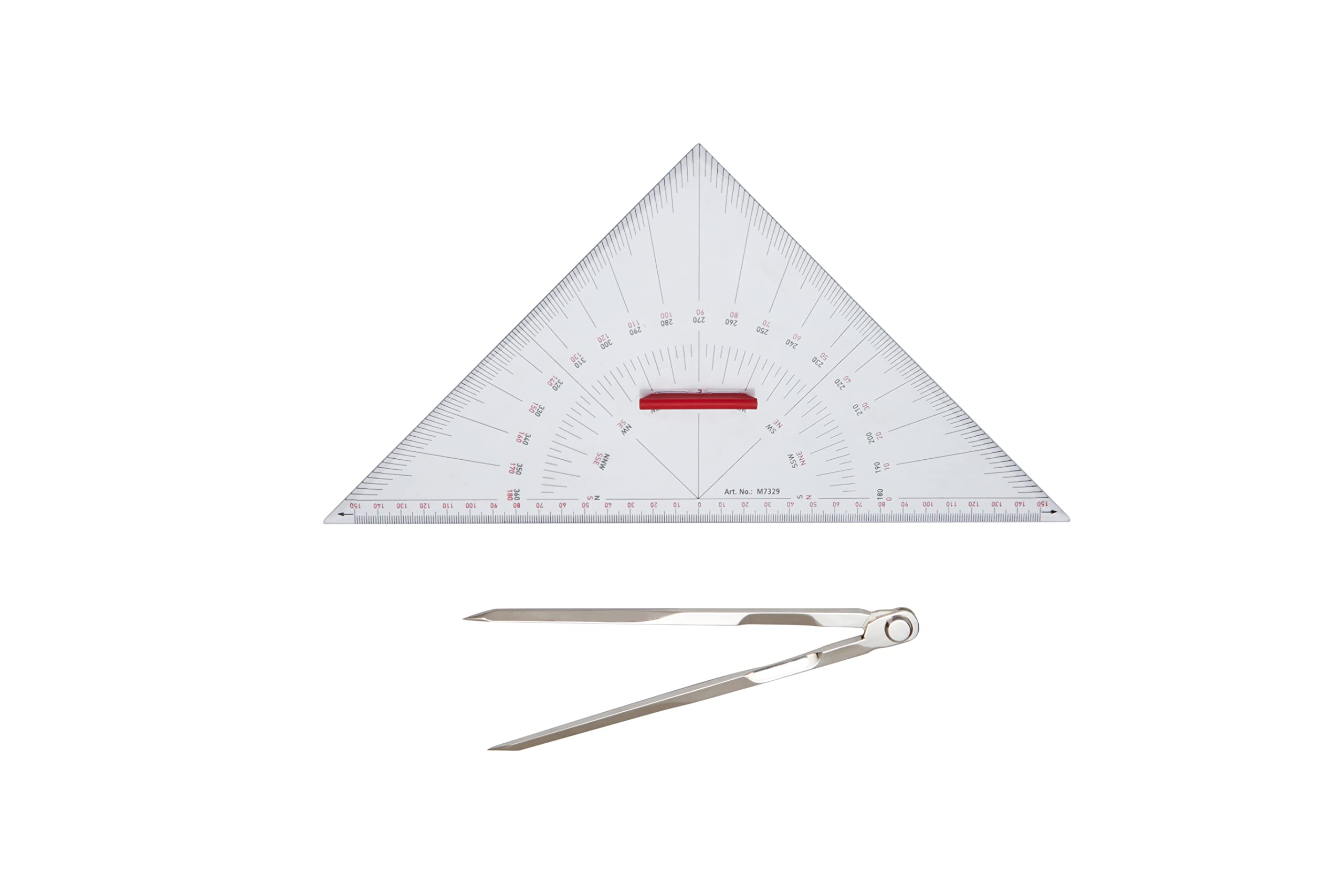 Buy Lift O Marine Protractor Triangle with Navigation Divider Chrome 7